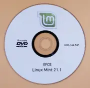 Linux Mint 21.1 Vera XFCE Edition Live CD Bootable DISC Linux OS x86 64bit