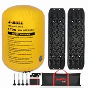 X-BULL Exhaust Jack With Recovery tracks Boards Gen3.0 Air Jack Rescue Kit Black
