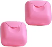 BAZEITFLOW 2Pcs Portable Storage Box Travel Friendly Cups Container Reusable Tampon Holder Dust Design for Personal Care the Go