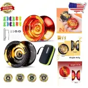 Complete Yoyo Set: 2 Professional Metal Yoyos for Beginners and Advanced Players