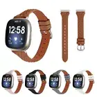 For Fitbit Versa 4 3 Sense 2 Wrist Strap Genuine Leather Watch Band Replacement