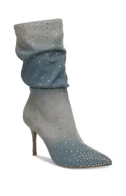 Thalia Sodi Women's Raquell Slouch Pointed-Toe Embellished Dress Boots Size 11M