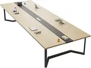 YQMHEZ Conference Table, Meeting Table, Seminar Table, Training Table, Grommet Modern Seminar for 8 People, Office Conference for Boardroom(240x120cm)