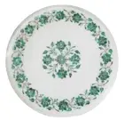 1'x1' Marble Bedsides Table Top Side Table Malachite Mosaic Inlay Bedroom Decor