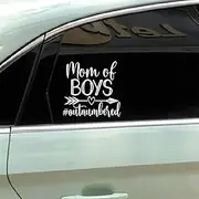 Outnumbered Mom of Boys Decal Vinyl Sticker for Cars Trucks Vans Walls Laptop