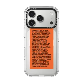 iPhone 17 Pro Impact Clear Case MagSafe Compatible For What It's Worth Phone Case by Quotes by Christie