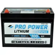 100AH 12V Pro Power Lithium, Camping Caravan Deep Cycle Battery