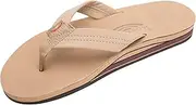 [Rainbow Sandals] Men's Premier Leather Double Layer with Arch Wide Strap