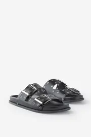 [Rubi] Rubi - Rae Slide - Black/hardware 39 BLACK/HARDWARE