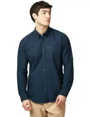 [Ben Sherman] Signature Oxford Long Sleeve Shirt in Dark Navy