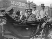 Gaston Doumergue with King Albert of Belgium Brussels 1929 OLD PHOTO