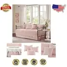 Elegant Scalloped Edge Daybed Cover with Soft Microfiber - 6 Piece Set
