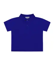 Burberry Kids Logo Embroidered Short Sleeved Polo Shirt 8Y,14Y,12Y,10Y Blue