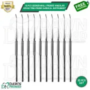 10 Pcs Seeker Mall Probes Angular Dissecting Probe Surgical Instrument German Gr