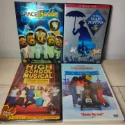 Disney DVD Lot Mary Poppins Space Buddies Cool Runnings High School Musical New