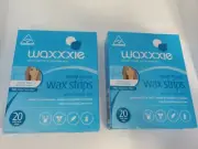 Facial Wax Strip Facial Hair Removal Women With 20 mini Wax Strip(2packs)