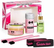 ZZYMING Edge Control Wax for Women Strong Hold Non-greasy Edge Smoother, Hair Wax Stick for Wig Wax Stick for Hair Smoothing, Rose Mary Hair Oil for Hair Growth Edge Brush Set