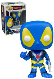 Funko POP! Marvel #112 X-Men Deadpool (X-Men Thumbs Up - Blue/Yellow) - New, Mint Condition