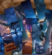 30 PC Bookmark Set Space Outer Space Moon 1.5" x 6" New Free Ship 151