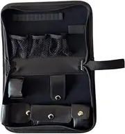 Qianly Golf Ball Bag Pouch Golf Accessory Case Carrying Case Foldable Compact PU Leather Golf Bag Golf Tool Bag for Golf Ball Clamp
