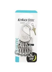 Nite Ize Key Rack Steel Durable Stainless Steel Clip Easily Attach & Detach Keys