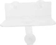 HOODANCOS Clear Wall Mounted Shelf for Flower Pots Acrylic Shelf for Living Room Office and Bedroom Decorative Base for Wall