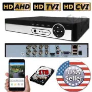 Sikker 8 channel DVR Recorder with 1TB hard drive support Lorex 1080P BNC camera