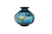 Fenton Blue Fish Bowl