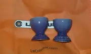 Le Creuset Egg Cups Holders Ultra Violet Purple Set Of 2 Stoneware New