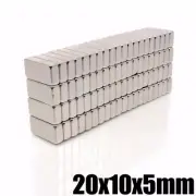 Neodymium Magnets Block Rare Earth Cuboid Neodymium 20mm × 10mm × 5mm