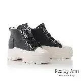 在飛比找遠傳friDay購物優惠-Keeley Ann牛皮高筒內增高休閒鞋(黑色3768225
