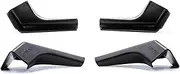Camco RV Gutter Spouts with Built-In Extensions | Direct Rain Water Runoff Away from the RV | Features an Easy Installation, a Sun Resilient Resin Construction, and Comes in a 4-Pack of Black (42452)