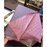 二手 GUCCI 羊毛圍巾 大披肩GUCCI 圍巾 140 X140 方巾