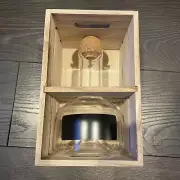 Artland Wine Decanter, Chalkboard with Wood Crate Box - NEW NEVER USED