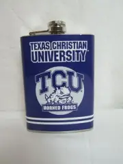 Texas Christian University Stainless Steel 8oz. Hip Flask FB7TCUHF