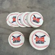 90 Vintage Budweiser Baseball Dugout Beer Bar Coasters Man Cave Collectable