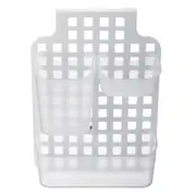 Plastic 3 Compartments Kitchen Spoon Chopsticks Storage Holder Baskets Cage Organizer