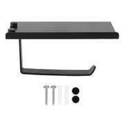 European Style Household Bathroom Toilet Black Paper Towel Holder Tissue Rack Paper BoxSpace Aluminum Paper Phone Holder