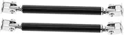 SEWOART 1 Pair Front Splitter Rods Car Strut Rod Adjustable Retractable Design Black for Auto Parts
