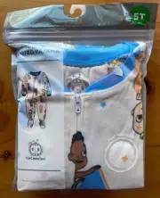 New BOY 5T lightweight one piece footed pajama sleeper CoComelon 100% polyester