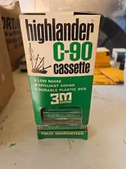 10 Scotch 3M HIGHLANDER C-90 Blank Audio Cassette Tape Low Noise New Sealed