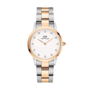 Daniel Wellington DW 手錶 Iconic Link Lumine 28mm精鋼錶-雙色 DW00100359