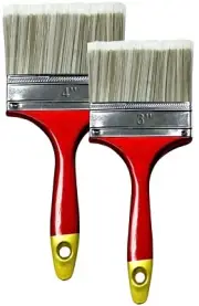 3" & 4" SHED FENCE Timber & DECKING PAINT BRUSH GARDEN WALL WOOD BLOCK PASTE-2PK