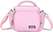 UBORSE DSLR Camera Shoulder Bag Waterproof Portable Anti-Shock Digital Camera Case Compatible Protector for Camera Lens Accessories, Pink, Shoulder Bag