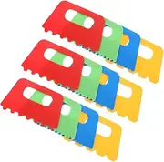 12pcs Painting Smoother Tool Pottery Scraper Painting Scraper Colorful Painting Brush Plastic