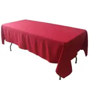 Rectangular Polyester Fabric Tablecloth Red 60x102-inch
