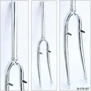 ULTRACYCLE Bicycle Replacement Cromoly Hybrid Fork 700C 1-1/8 Threadless Chrome