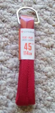 Sof Sole Flat Laces 45” Flat Red