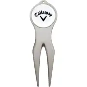 Callaway Divot Repair Tool and Golf Ball Marker - Silver