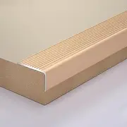 3PCS Aluminum Staircase Profile L Shape Corner Protection Profile,Finishing Strip,Safety Stair Edge Protector Stair Edging,Waterproof Non-Slip-Gold||40x20MM